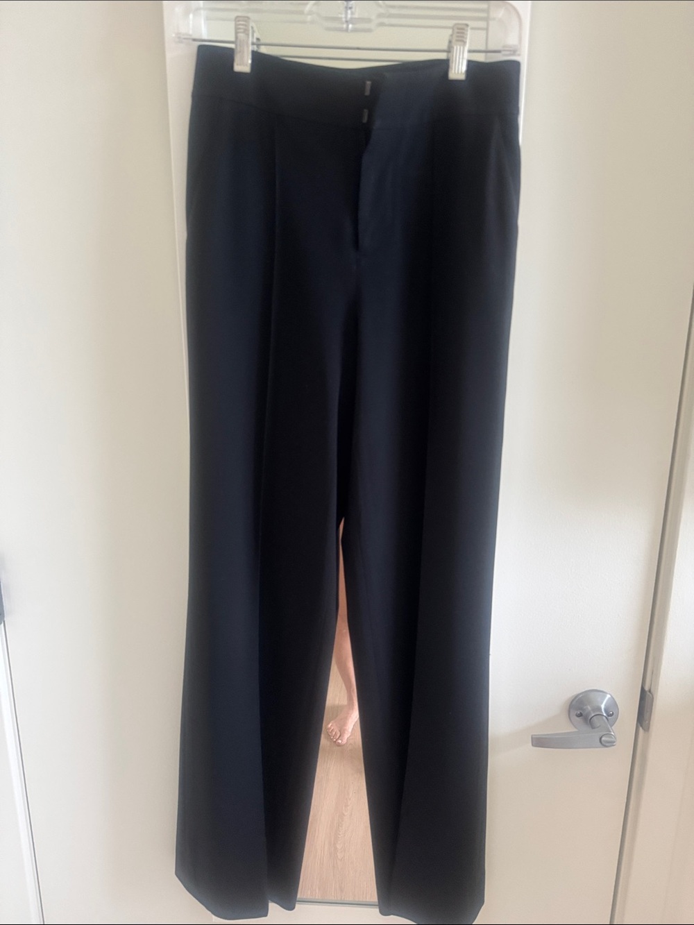 Alice + Olivia Black Boot Cut Dress Pants